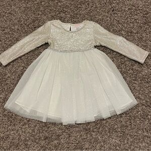 Gold/Ivory size 2T toddler party dress.